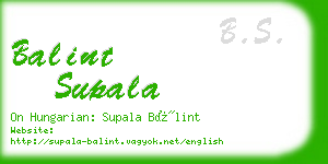 balint supala business card